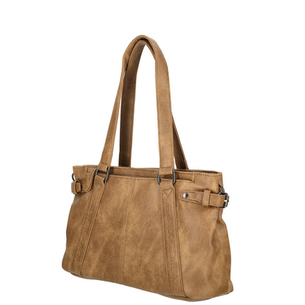 Emma Two Handle Faux Leather Shoulderbag