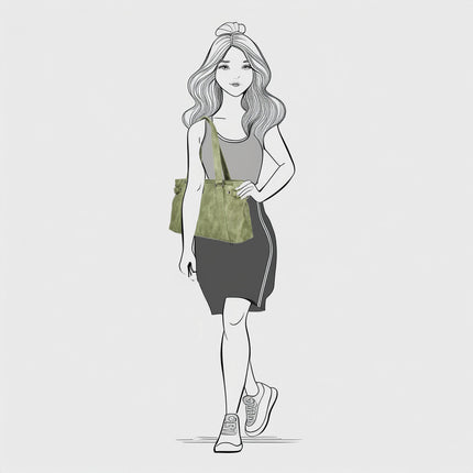 Emma Two Handle Faux Leather Shoulderbag