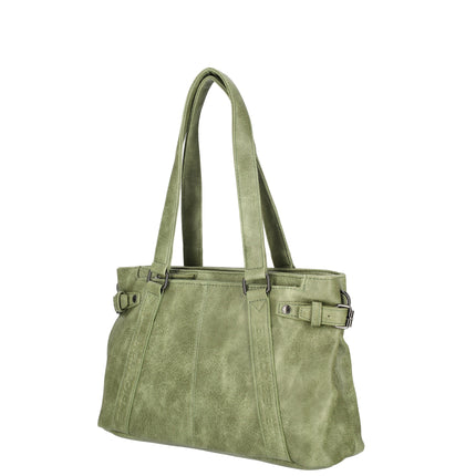 Emma Two Handle Faux Leather Shoulderbag