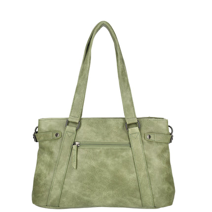 Emma Two Handle Faux Leather Shoulderbag