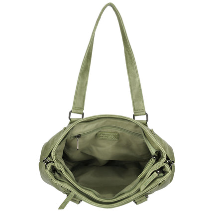 Emma Two Handle Faux Leather Shoulderbag