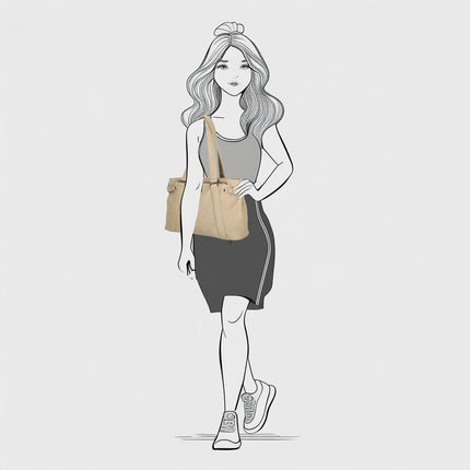 Emma Two Handle Faux Leather Shoulderbag