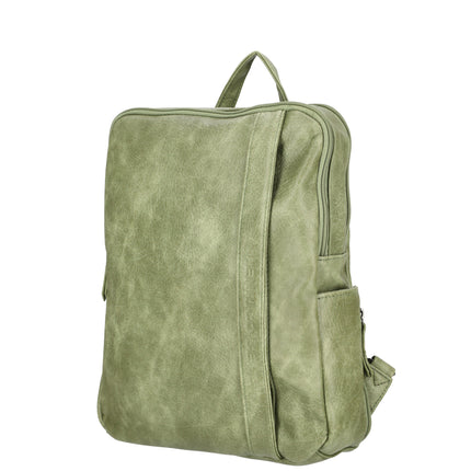 Emma Faux Leather Backpack with Tablet Pocket