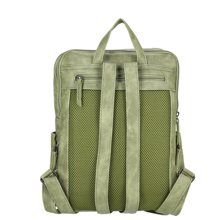 Emma Faux Leather Backpack with Tablet Pocket