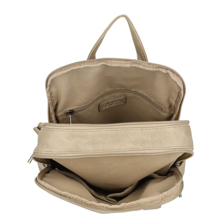 Emma Faux Leather Backpack with Tablet Pocket