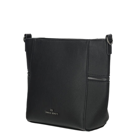 Roxy Faux Leather Shoulder Bag with Nylon Strap