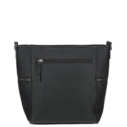 Roxy Faux Leather Shoulder Bag with Nylon Strap