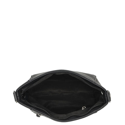 Roxy Faux Leather Shoulder Bag with Nylon Strap