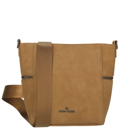 Roxy Faux Leather Shoulder Bag with Nylon Strap