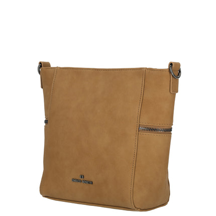 Roxy Faux Leather Shoulder Bag with Nylon Strap