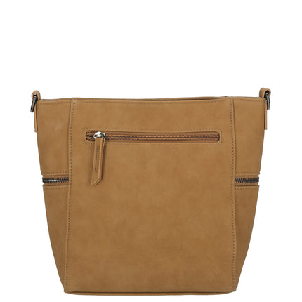 Roxy Faux Leather Shoulder Bag with Nylon Strap