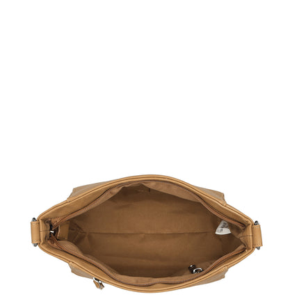 Roxy Faux Leather Shoulder Bag with Nylon Strap