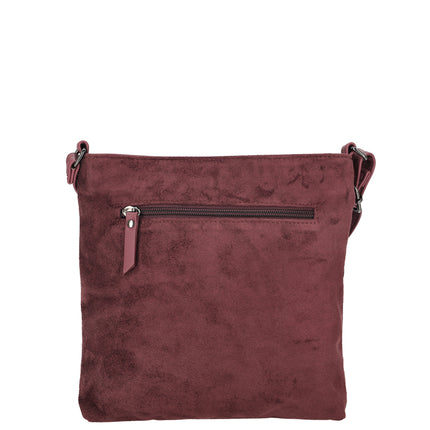 Norah Single Handle Faux Suede Shoulder Bag