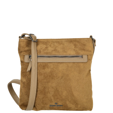 Norah Single Handle Faux Suede Shoulder Bag