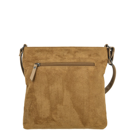 Norah Single Handle Faux Suede Shoulder Bag