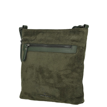 Norah Single Handle Faux Suede Shoulder Bag