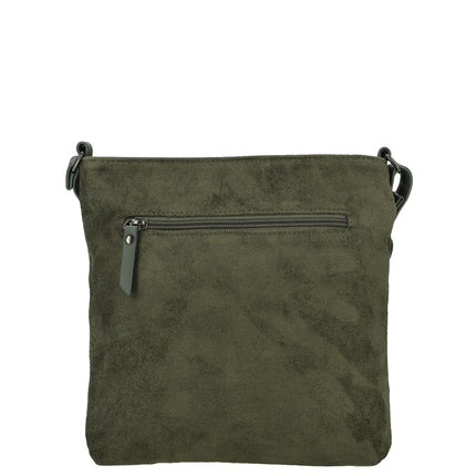 Norah Single Handle Faux Suede Shoulder Bag