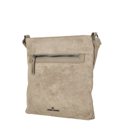 Norah Single Handle Faux Suede Shoulder Bag