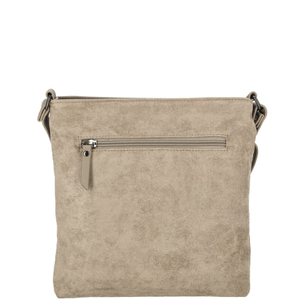 Norah Single Handle Faux Suede Shoulder Bag