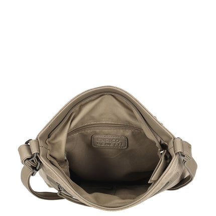Norah Single Handle Faux Suede Shoulder Bag