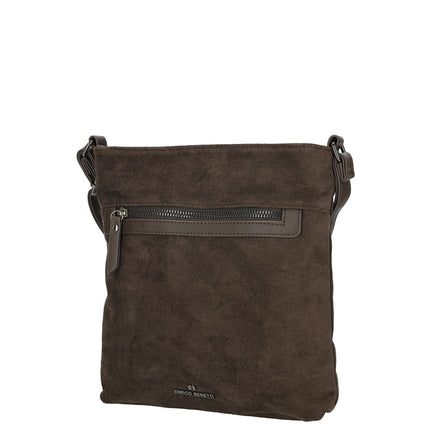 Norah Single Handle Faux Suede Shoulder Bag