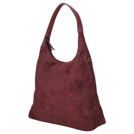 Norah Single Handle Faux Suede Shoulder Shopper Bag