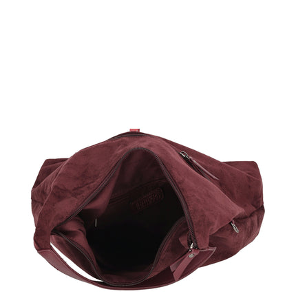Norah Single Handle Faux Suede Shoulder Shopper Bag