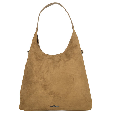 Norah Single Handle Faux Suede Shoulder Shopper Bag