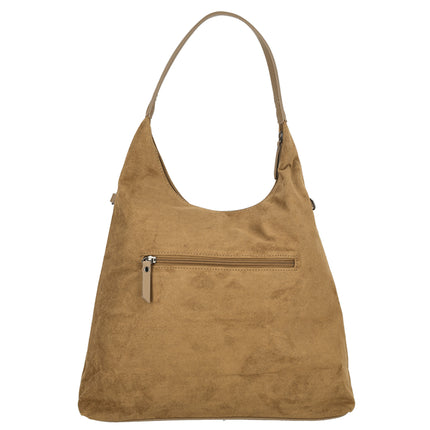 Norah Single Handle Faux Suede Shoulder Shopper Bag