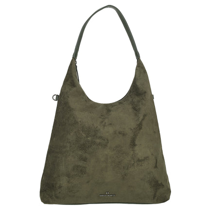 Norah Single Handle Faux Suede Shoulder Shopper Bag