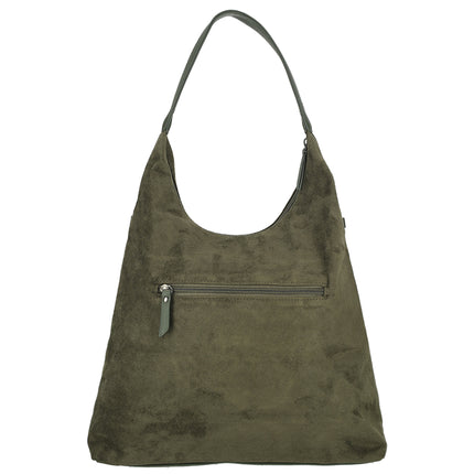 Norah Single Handle Faux Suede Shoulder Shopper Bag