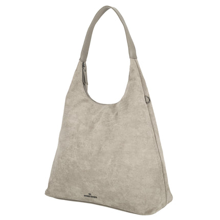 Norah Single Handle Faux Suede Shoulder Shopper Bag