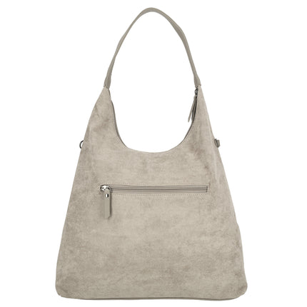 Norah Single Handle Faux Suede Shoulder Shopper Bag