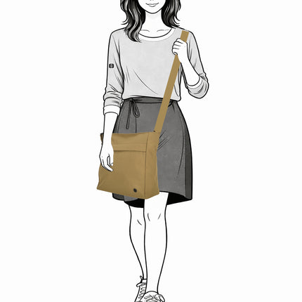Tessa Single Handle Nylon/Polyester Shoulderbag