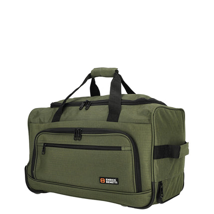 Brussels Nylon/Polyester Wheeled Carry On Bag with Telescopic Pull Handle
